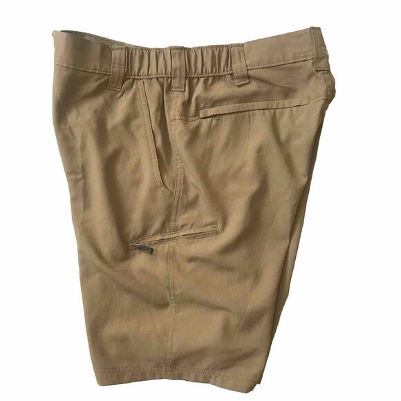 Wrangler Khaki Outdoor Performance Cargo Utility Active Shorts 112352662 Mens 34 - Picture 1 of 10